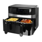 Emerio AF-126672.4 friggitrice Doppia 9 L Indipendente 2400 W Friggitrice ad aria calda Nero