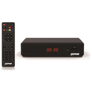 Zephir ZDVBT2 set-top box TV Terrestre Nero