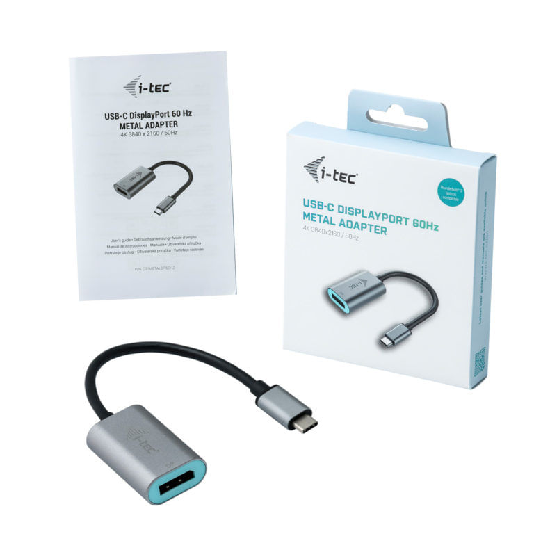 i-tec-Metal-USB-C-Display-Port-Adapter-4K-60Hz
