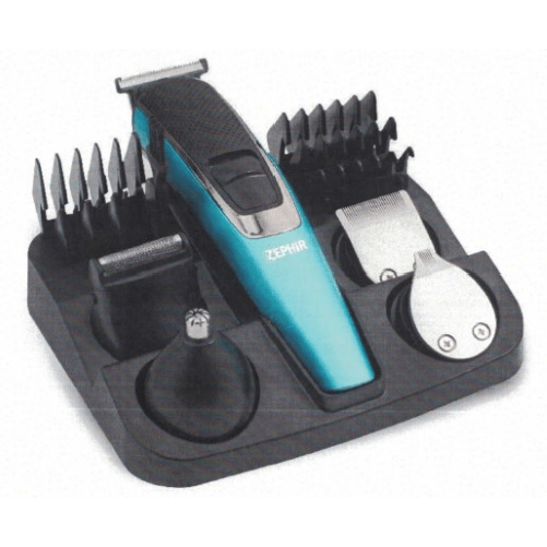 Zephir-ZHB632-regolabarba-Batteria-12-cm-Nero-Blu