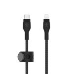 Belkin CAA011BT3MBK cavo Lightning 3 m Nero (PRO FLEX LIGHTNING/USB-C CBL FA - USB-C SILICONE CABLE SUPPORTS FA)