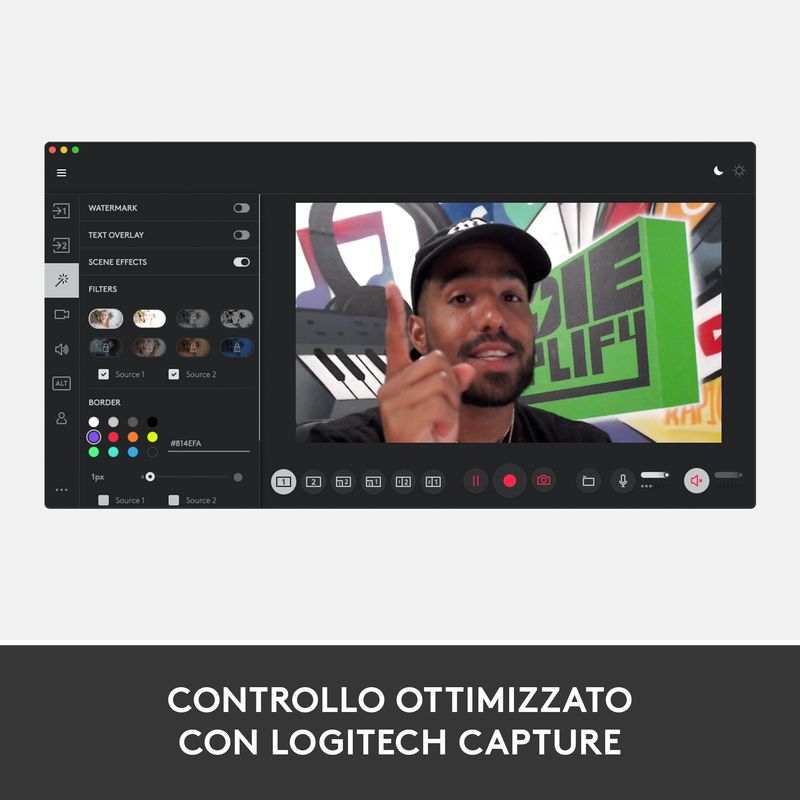 Logitech-for-Creators-StreamCam---Webcam-Premium-per-Streaming-e-Creazione-Contenuti-Video-Full-HD-1080p-60-fps-Lente-in-Vetro-Premium-Messa-a-Fuoco-Automatica-USB-per-PC-Mac.-Grafite