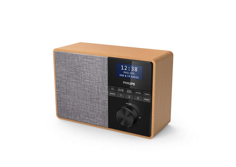 Philips-TAR5505-10-radio-Portatile-Digitale-Nero-Grigio-Legno