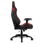 Sharkoon-Elbrus-2-Sedia-per-gaming-universale-Seduta-imbottita-Nero-Rosso