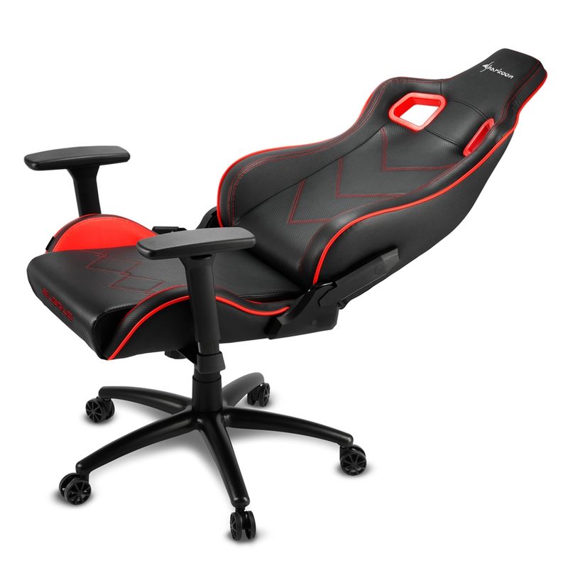 Sharkoon-Elbrus-2-Sedia-per-gaming-universale-Seduta-imbottita-Nero-Rosso