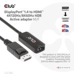 CLUB3D-CAC-1088-cavo-e-adattatore-video-021-m-DisplayPort-HDMI-Nero