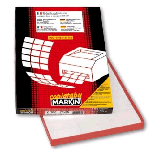 Markin-C567-etichetta-autoadesiva-Rettangolo-Permanente-Bianco-1000-pz
