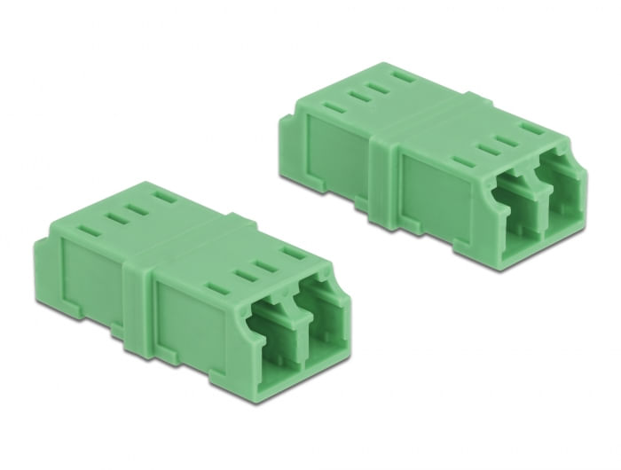 DeLOCK---Accoppiatore-di-rete---LC-single-mode--W--a-LC-single-mode--W----fibra-ottica---verde--confezione-da-4---85924-