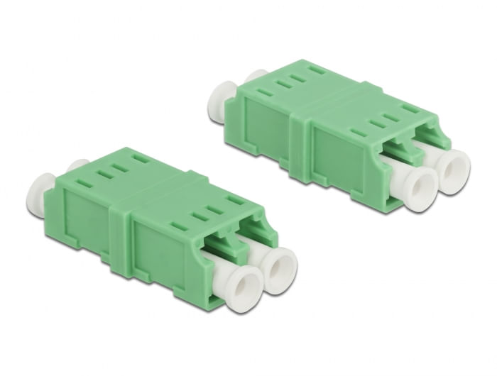 DeLOCK---Accoppiatore-di-rete---LC-single-mode--W--a-LC-single-mode--W----fibra-ottica---verde--confezione-da-4---85924-