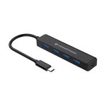 Conceptronic Hub di interfaccia Conceptronic CTC4USB3 USB 3.2 Gen 1 (3.1 Gen 1) Type-C 5000 Mbit/s Nero