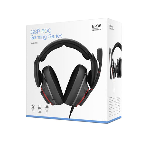 EPOS--SENNHEISER-GSP-600-Auricolare-Cablato-A-Padiglione-Giocare-Nero-Rosso