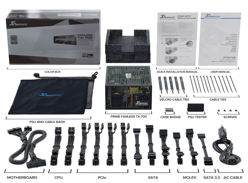 Seasonic-PRIME-Fanless-TX-alimentatore-per-computer-700-W-204-pin-ATX-ATX-Nero--Seasonic-PRIME-TX-700-700W-80-Plus-Titan