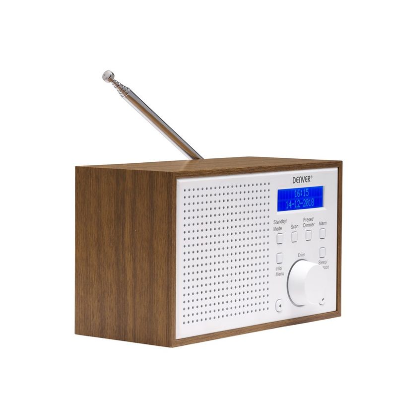 Denver-DAB-46WHITE-radio-Internet-Analogico-e-digitale-Marrone-Bianco