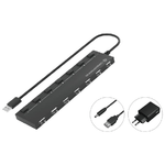 Conceptronic HUBBIES08BP hub di interfaccia USB 2.0 480 Mbit/s Nero