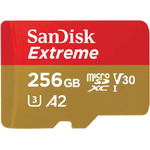 SanDisk Extreme 256 GB MicroSDXC UHS-I Classe 10 (EXTREME MICROSDXC CARD 256 GB - FOR MOBILE GAMING 190MB/S 130MB/)