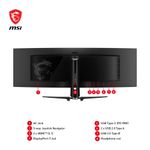 MSI-MPG-491CQPDE-QD-OLED-Monitor-PC-1245-cm--49---5120-x-1440-Pixel-DQHD-QDOLED-Nero