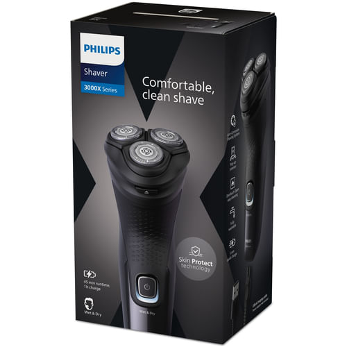 Philips-Shaver-3000X-Series-X3051-00-Rasoio-elettrico-Wet---Dry