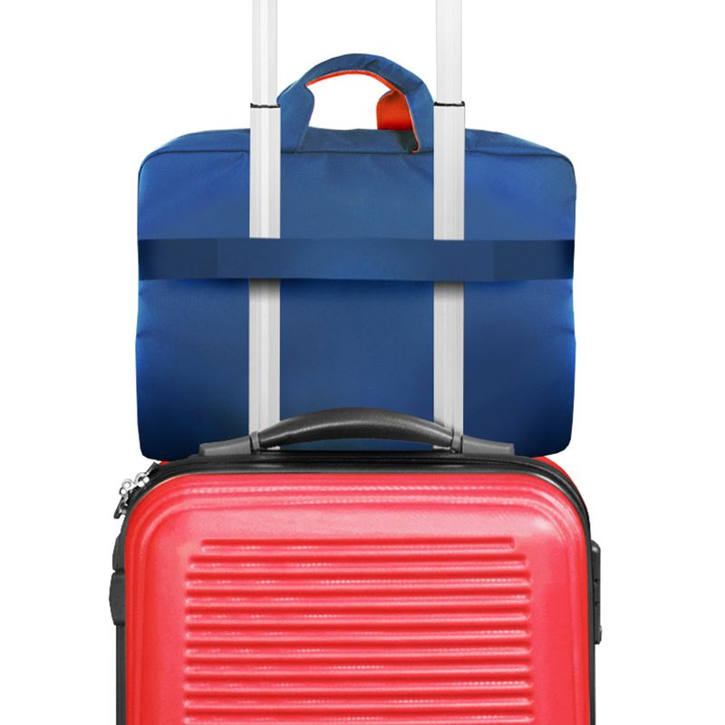 Atlantis-Land-NS-KLM180705-A-borsa-per-notebook-396-cm--15.6---Borsa-da-corriere-Blu-Rosso-Bianco