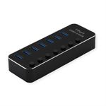 ROLINE 14.02.5057 hub di interfaccia USB 3.2 Gen 1 (3.1 Gen 1) Type-A 5120 Mbit/s Nero