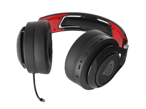 Auricolari-con-Microfono-Genesis-Selen-400-Nero-Rosso-Nero