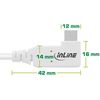 Cavo-USB4---USB-C---angolato-a-un-estremitA ---PD-240W---8K60Hz---TPE---bianco---1m