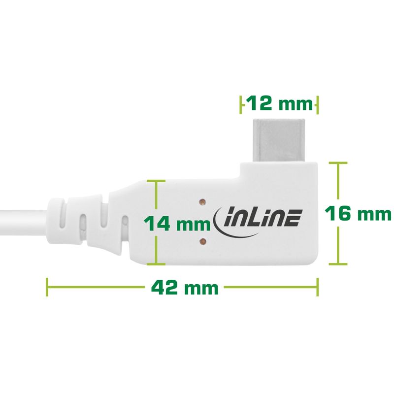 Cavo-USB4---USB-C---angolato-a-un-estremitA ---PD-240W---8K60Hz---TPE---bianco---1m