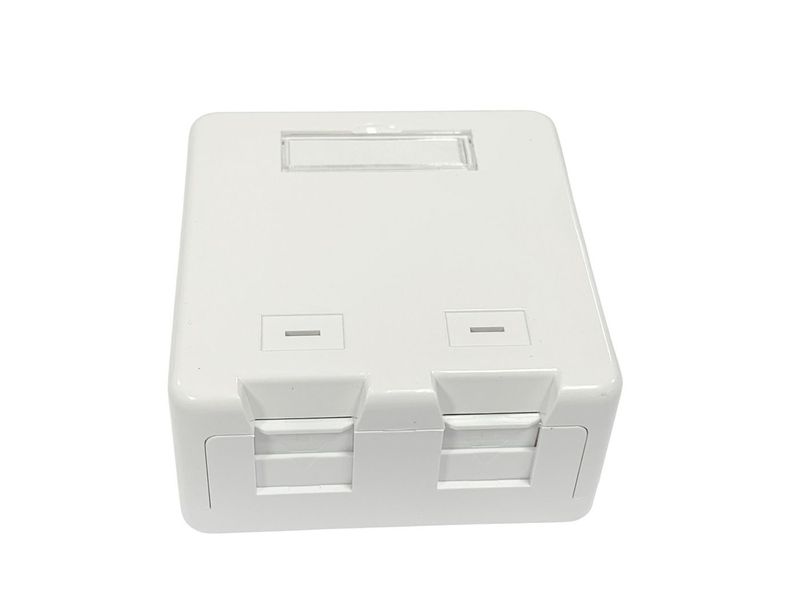 Surface-mount-box-for-2-x---RJ45-jack---Warranty-300M