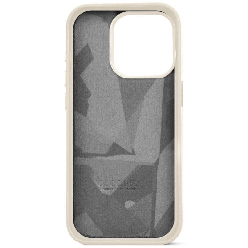 Cover-posteriore-in-pelle-decodificata-per-iPhone-15-Pro-Clay