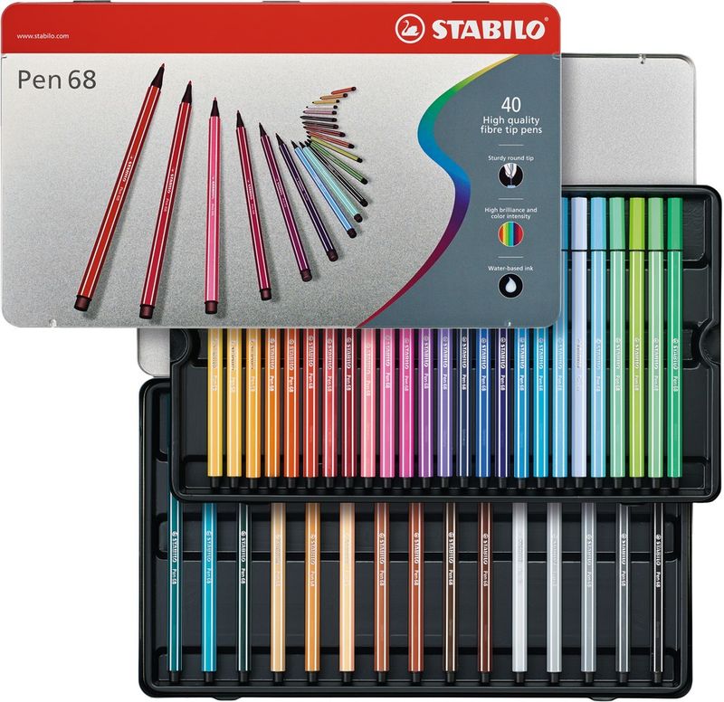 STABILO-Pen-68-Mini-marcatore-Multicolore-40-pz