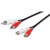 Wentronic-Goobay-Cavo-di-prolunga-RCA-25-m---2x-connettori-RCA--audio-sinistra-destra---2x-prese-RCA--audio-sinistra-des