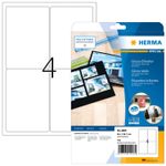 HERMA SuperPrint - Hochglanzetiketten - weiÃ - 96 x 139,7 mm - 100 Stck. (25 Bogen x 4) (4908)