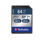 Verbatim Pro 64 GB SDXC UHS Classe 10 (Verbatim Pro SDHC U3 64GB SD Card)