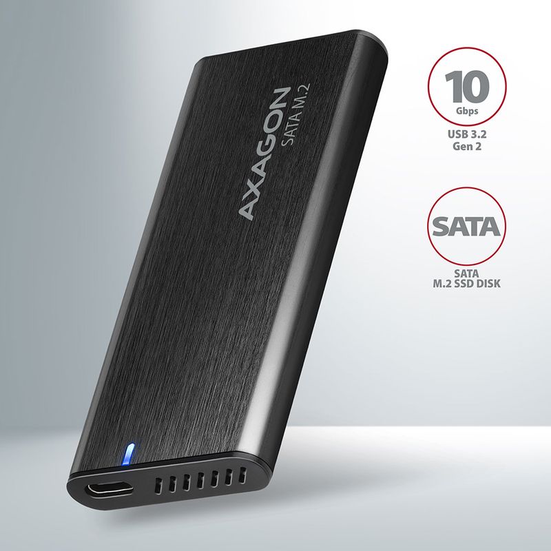 AXAGON-EEM2-SBC-USB-C-3.2-Gen-2---M.2-SATA-SSD-30-80mm-Aluminium-External-Enclosure