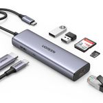 UGREEN USB-C to 2*USB3.0+HDMI+RJ 45+SD&TF +PD port Hub (90568)