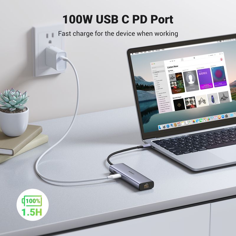 UGREEN-USB-C-to-2-USB3.0-HDMI-RJ-45-SD-TF--PD-port-Hub--90568-