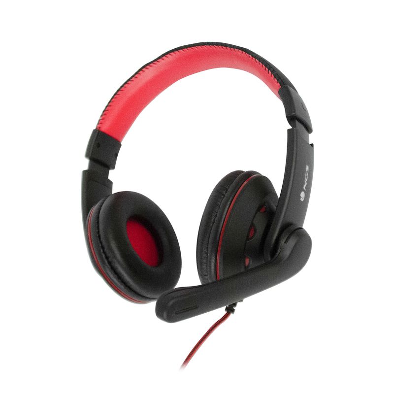 NGS-VOX420DJ-Auricolare-Cablato-A-Padiglione-Giocare-Nero-Rosso