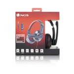 NGS-VOX420DJ-Auricolare-Cablato-A-Padiglione-Giocare-Nero-Rosso