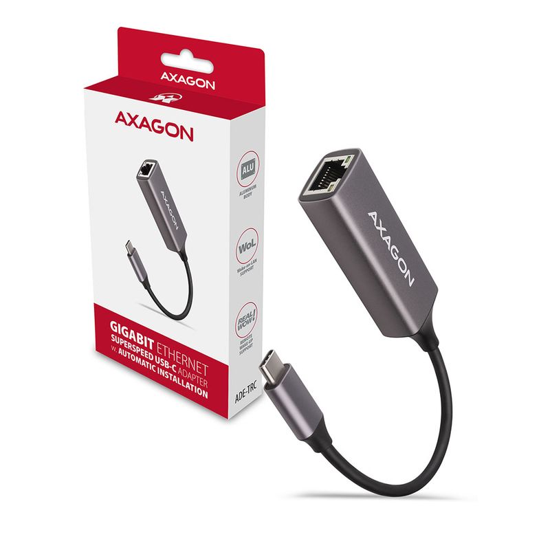 Adattatore-Gigabit-Ethernet-ADE-TRC-10-100-1000---USB-3.1-tipo-C-grigio-titanio