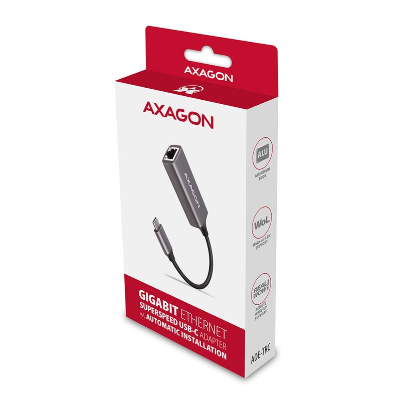 Adattatore-Gigabit-Ethernet-ADE-TRC-10-100-1000---USB-3.1-tipo-C-grigio-titanio