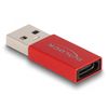 Delock-Adattatore-USB-10-Gbps-USB-Tipo-A-maschio-a-USB-Tipo-C-femmina-rosso-attivo