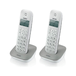 Brondi-Gala-Twin-Telefono-DECT-Identificatore-di-chiamata-Grigio-Bianco