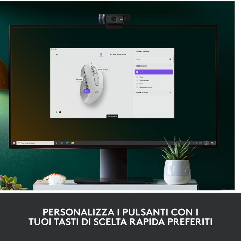 Logitech-Signature-M650-mouse-Mano-destra-RF-senza-fili---Bluetooth-Ottico-2000-DPI