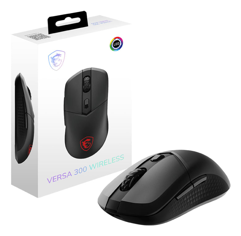 MSI-VERSA-300-mouse-Gaming-Mano-destra-RF-Wireless--Bluetooth--USB-Type-C-Ottico-8000-DPI