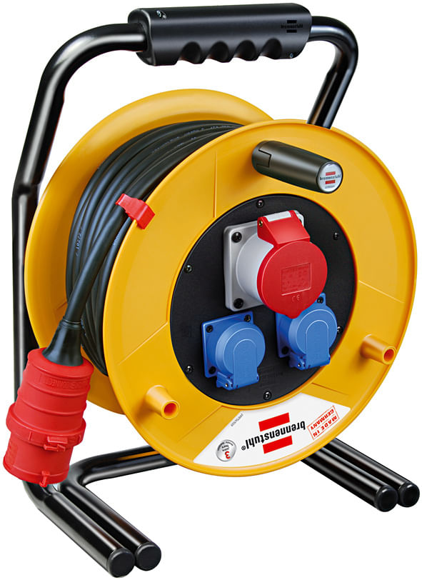 Brennenstuhl 40m H07RN-F 5G1,5 prolunghe e multiple 3 presa(e) AC Multicolore