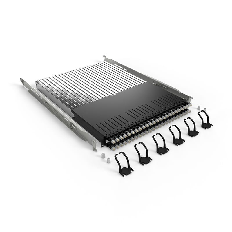 PATCHBOX P60STPXC6AX24K cavo di rete Nero 18 m Cat6a U/FTP STP (PATCHBOX PLUS CAT.6A STP BLACK 18MINCL. MOUNTING RAILS &