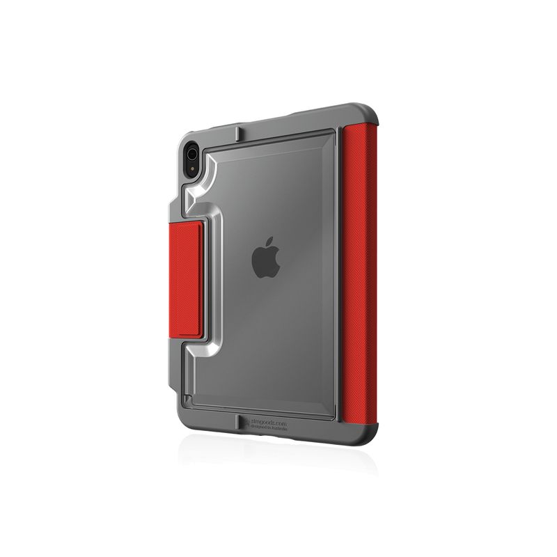 Custodia-STM-Dux-Plus-per-Apple-iPad-10.9---2022--rosso-trasparente