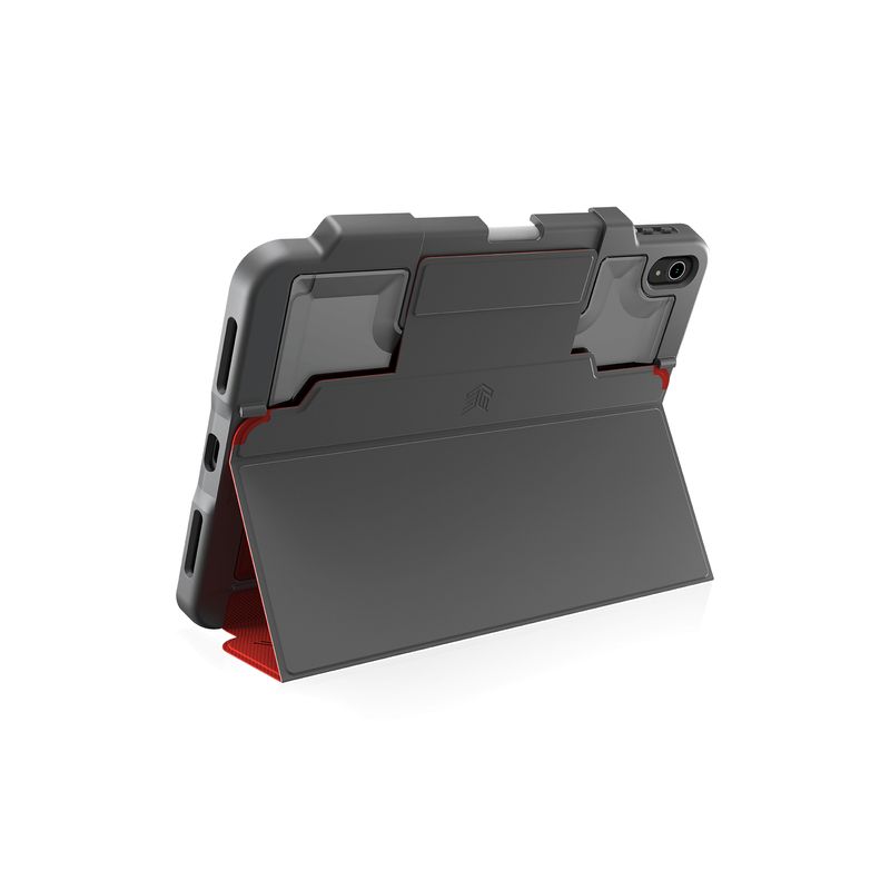 Custodia-STM-Dux-Plus-per-Apple-iPad-10.9---2022--rosso-trasparente