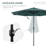 Outsunny-Ombrellone-da-Giardino-3x2.5-m-Inclinabile-con-Manovella-in-Metallo-e-Poliestere-Verde