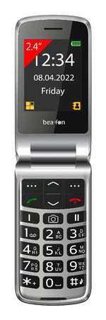 Beafon-Silver-Line-SL605-Feature-Phone-Nero-Argento-SL605EU001B