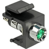 Delock-Keystone-LED-verde-6-V-nero